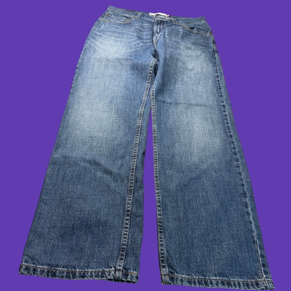 Levi's 559 Mens Jeans 33x32 Relaxed Straight Blue Denim Medium Wash Faded Y2K